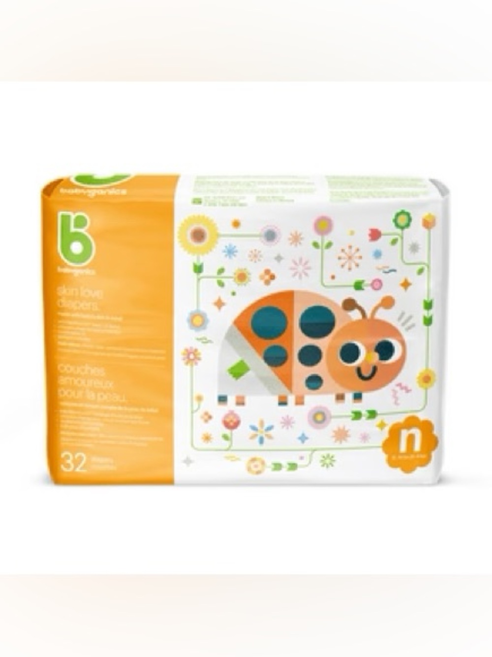 Diapers Babyganics Skin Love New size 0-10 Lbs